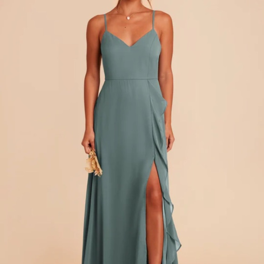 Birdy Grey Theresa Chiffon Dress in Sea Glass